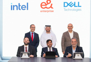 e& enterprise and Serbian government officials signing data center partnership agreement, Khalid Murshed CEO of e& enterprise [if we have a picture of him], Serbia data center, sovereign cloud infrastructure,